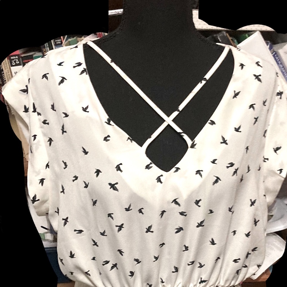 NWOT Soft silky white dress XL